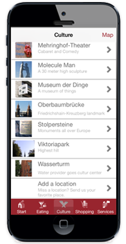 iOS 02 Cultural and art locations
