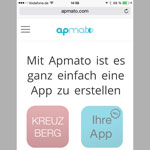 Apmato site on mobile device